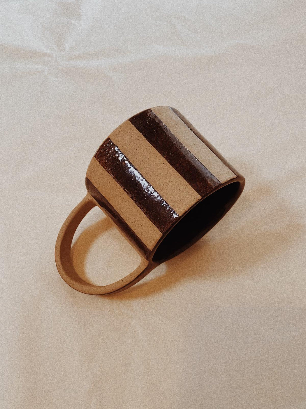 Caravane Mug Stripes Toffee
