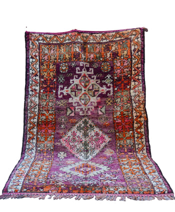 woven by hand Moroccan Boujad Rug 