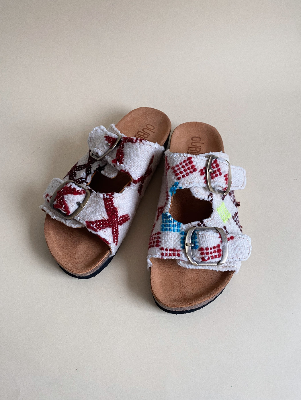 Kilim Slippers Double Strap Shoe for Women | Size: 37