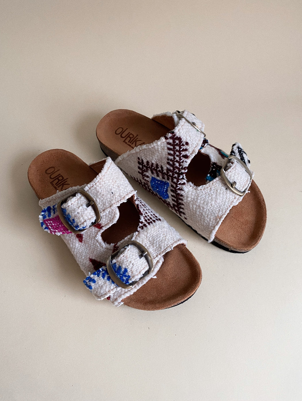 Kilim Slippers Double Strap Shoe for Women | Size: 37