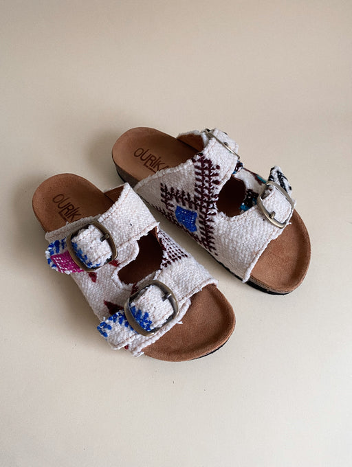 Kilim Slippers Double Strap Shoe for Women | Size: 37