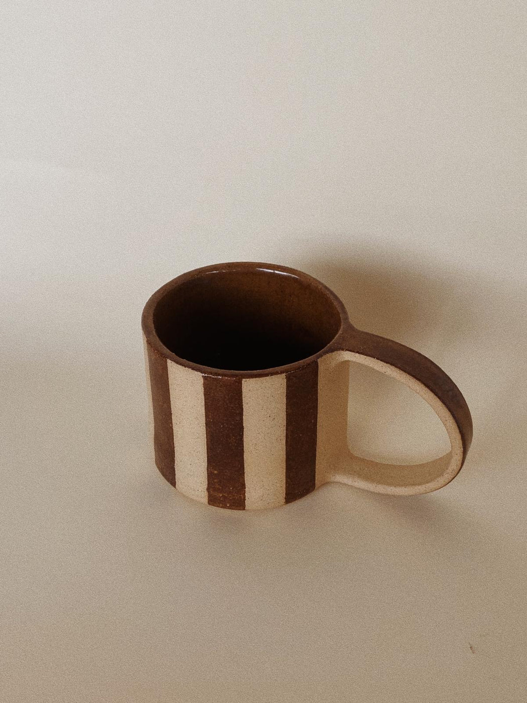 Caravane Mug Stripes Toffee