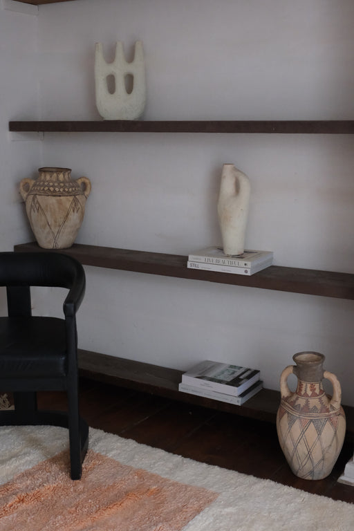 Moroccan White Clay Vase