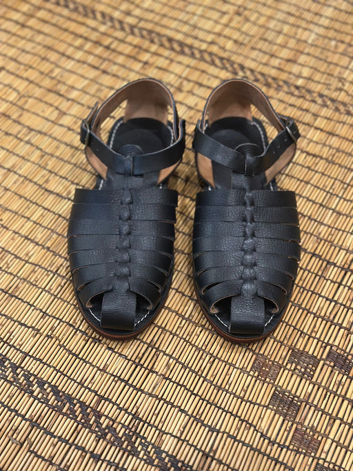 Men Leather Sandals ~ Black