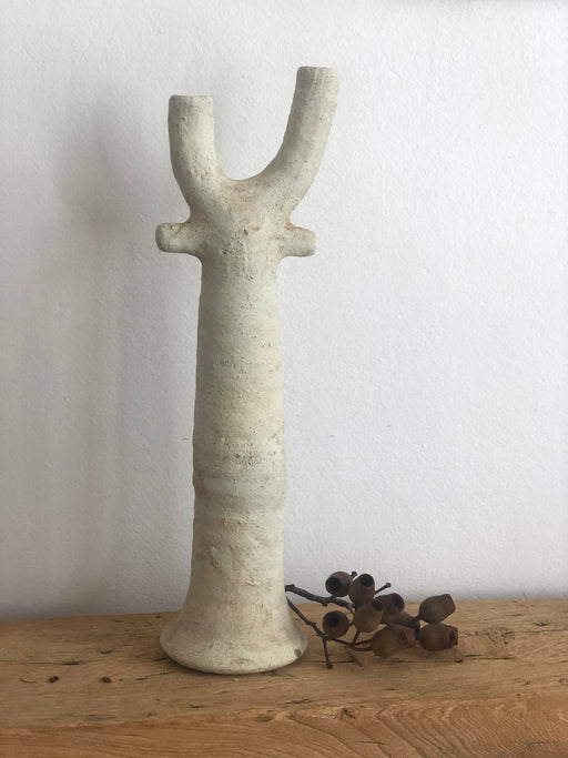 White Moroccan Ceramic Vessel