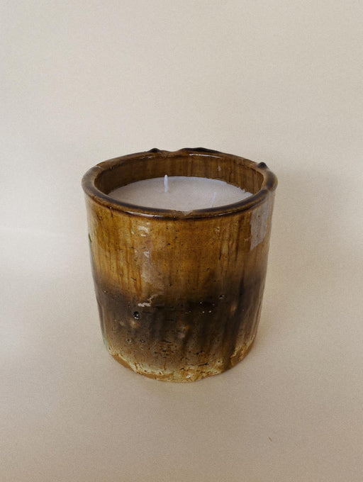Tamegroute Ceramic Candle — Three Wicks