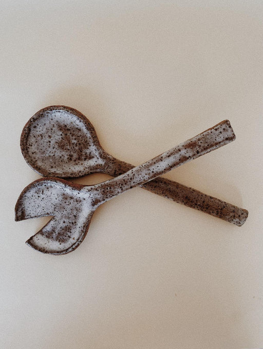 Margot Handmade | Ceramic Salad Servers | Ochre