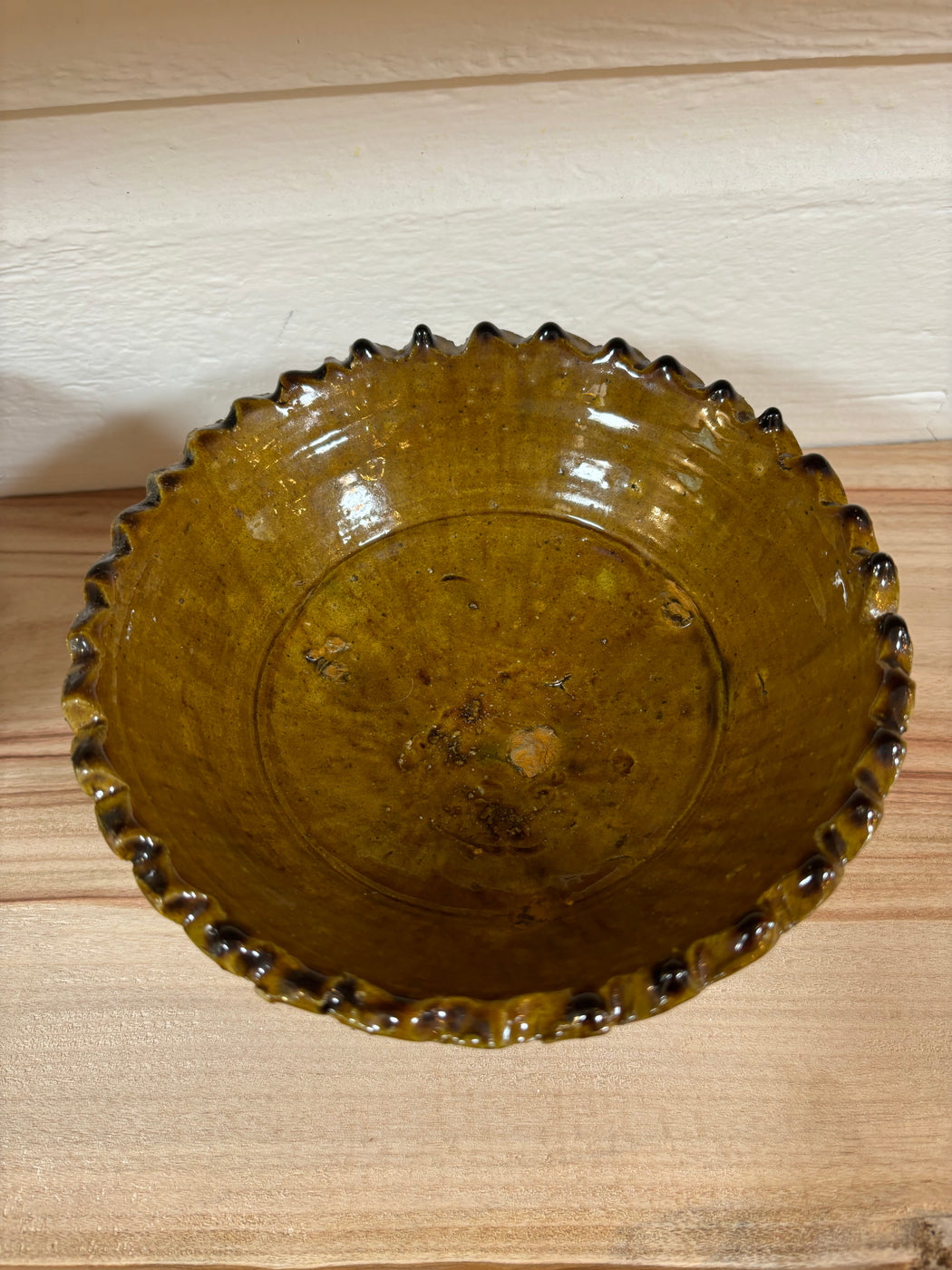 Medium Tamegroute Pedestal Bowl -Green