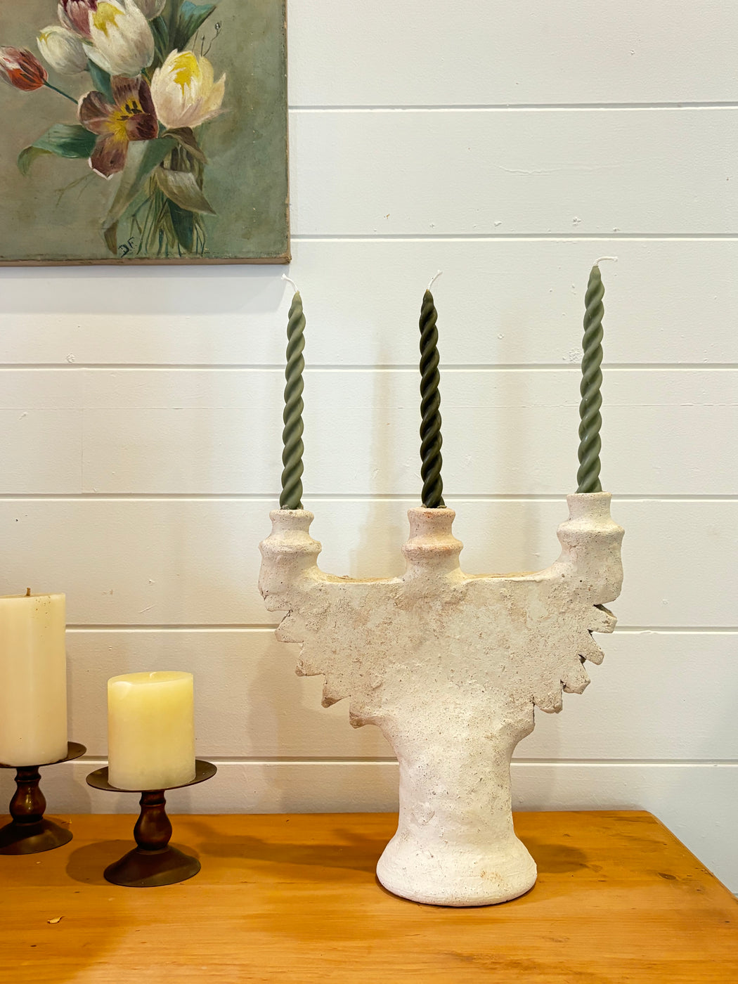 White Tamegroute Candle Holder 01