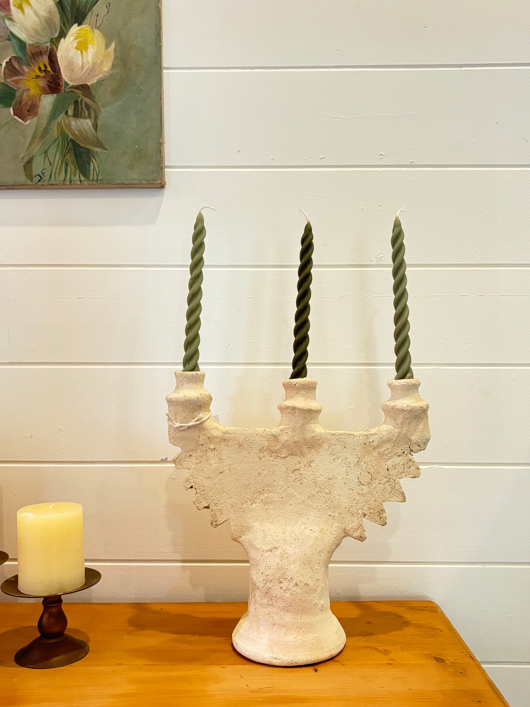 White Tamegroute Candle Holder 01