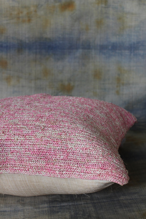 Hand Woven Cushion Old Rose