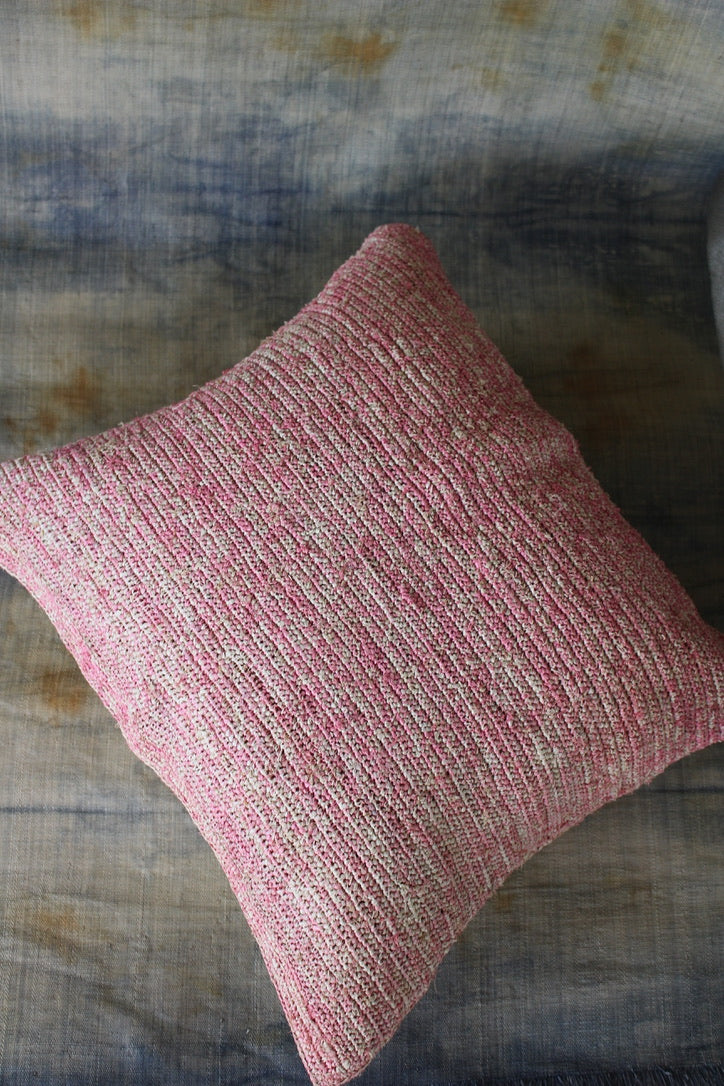 Hand Woven Cushion Old Rose